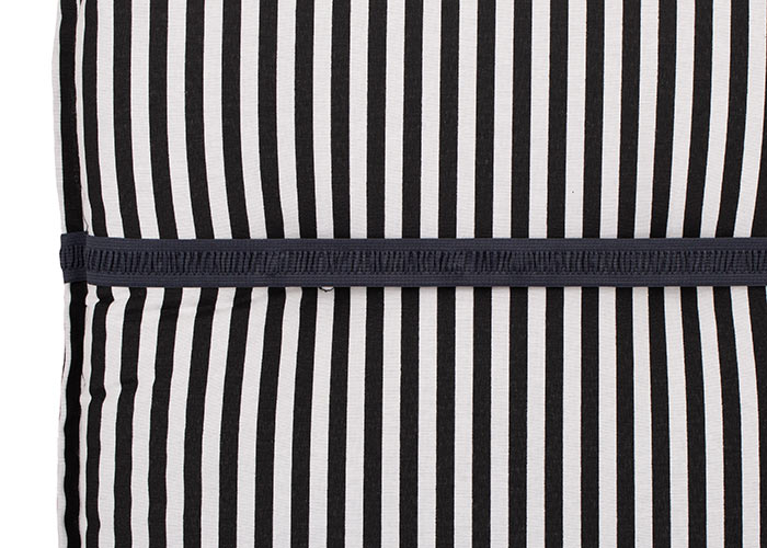 beo Gartenmöbel Auflage Streifen schwarz weiss für Niedriglehner BE807 Tupelo