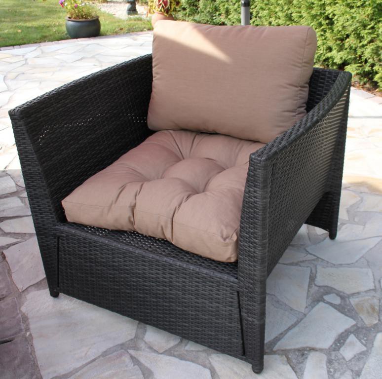 beo® elegantes und robustes Sitzkissen für Palettenmöbel - 60x60cm - kakao
