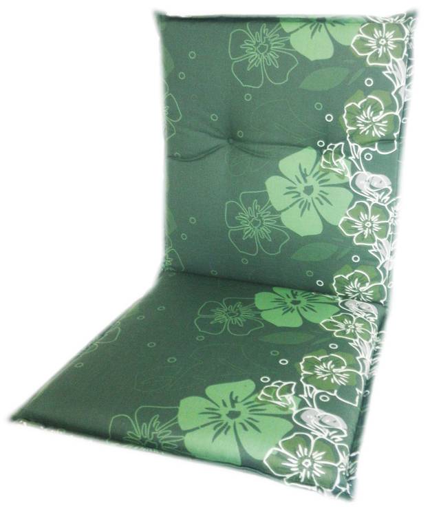 Niederlehner Sitzkissen mit Blumen Motiv in mehreren grün Tönen