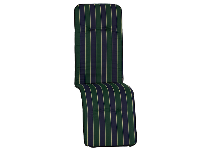 MS06
Bali - Eagle - ( Paspelauflage ) Auflage für Relaxgartenstühle in grün / blau gestreift aus Mischgewebe ( 50% Baumwolle / 50% Polyester )