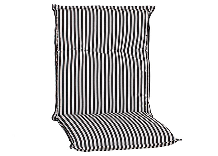 beo Gartenmöbel Auflage Streifen schwarz weiss für Niedriglehner BE807 Tupelo
