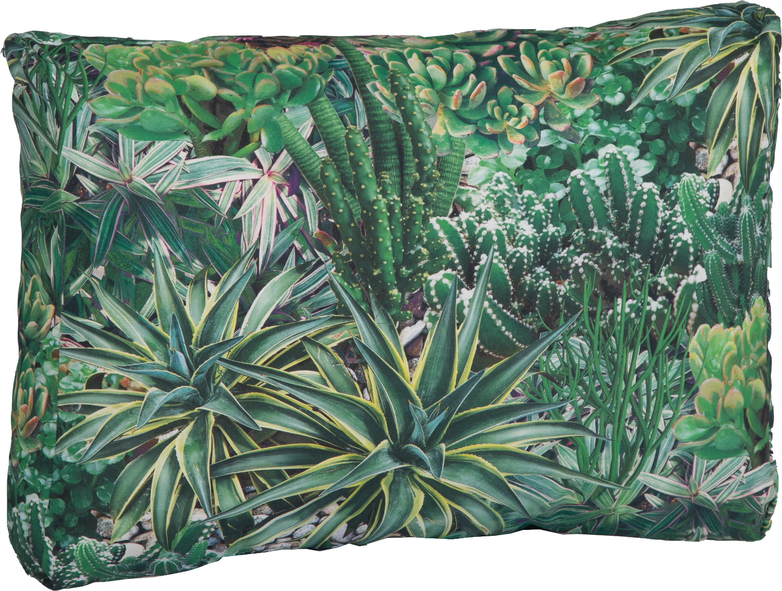 beo Kaktusgarten Lounge Rückenkissen für Rattan Gartenmöbel 60 x 40 cm grün