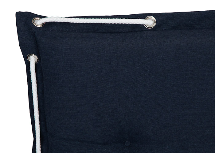 AUB21 Kent Niedriglehner mit Ösen und Kordel rundumlaufend, in der Farbe dunkelblau