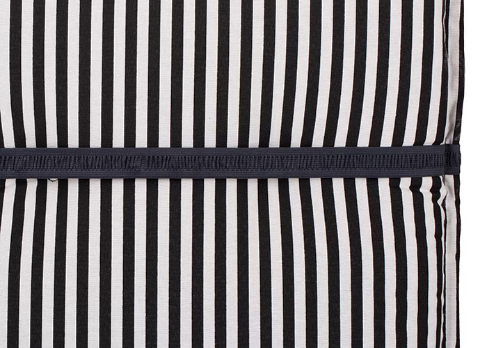 beo Gartenmöbel Auflage Streifen schwarz weiss für Hochlehner BE807 Tupelo