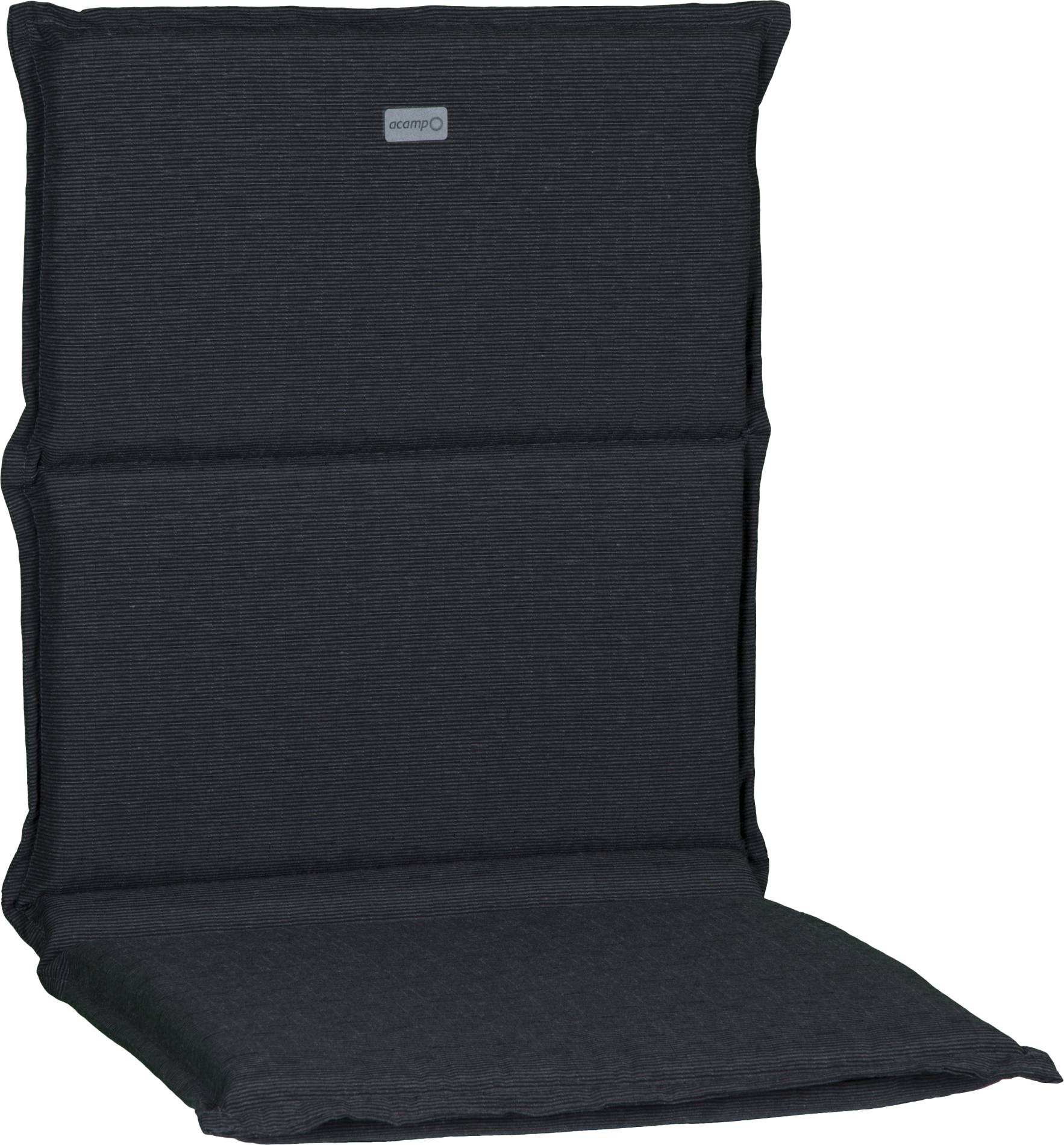 acamp® Sesselkissen dunkelgrau meliert Model-A 100 x 45 x 4 cm