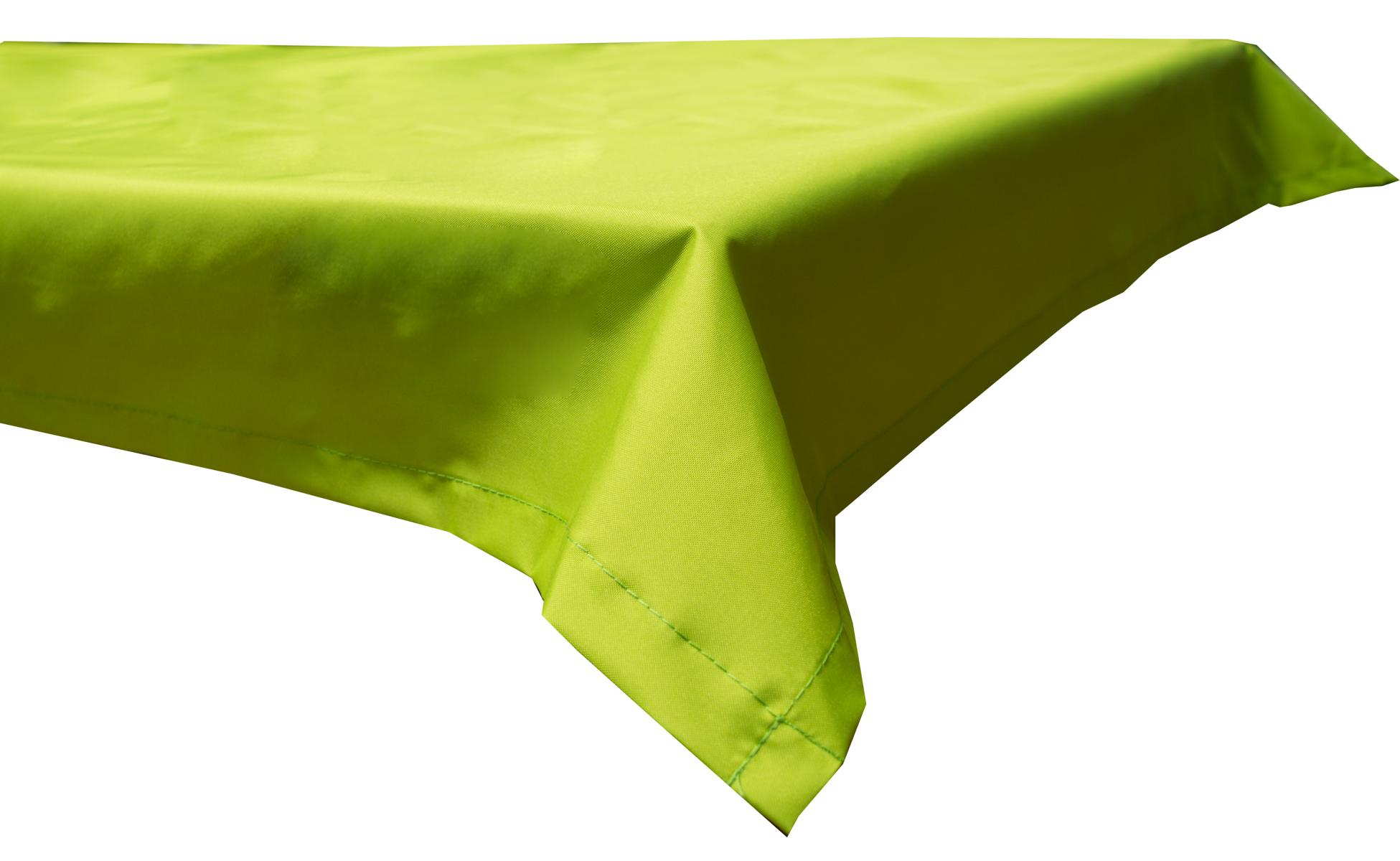 130x180 cm wasserabweisende Tischdecke 100% Polyester in hellgrün