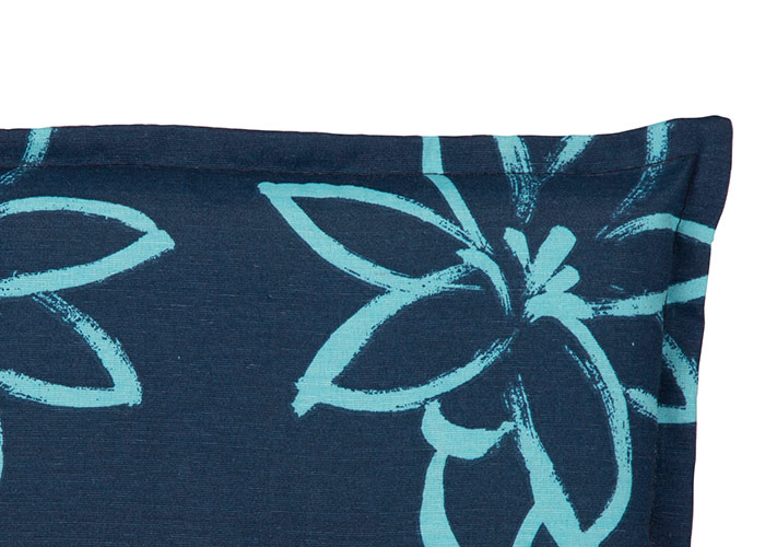 beo® Bunde Gartenstuhlaufllage für Niedriglehner M134 Blume hell-blau